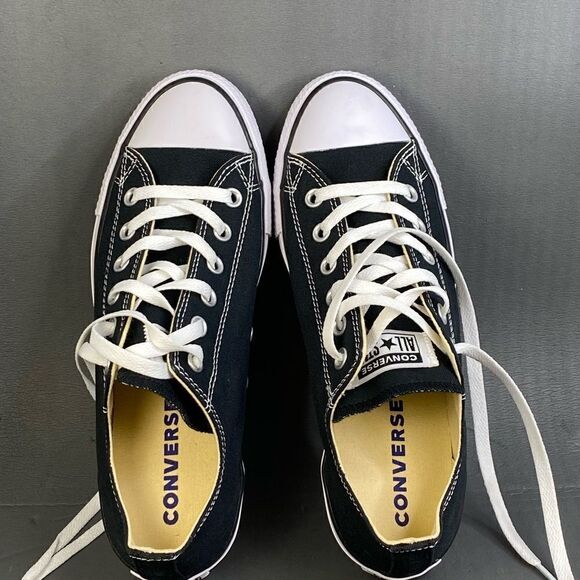 Black and white Converse chuck Taylor allstar sneaker shoes womens size 6 - Picture 6 of 9